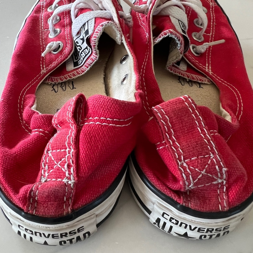 Converse Red Sneakers - Picture 3 of 6